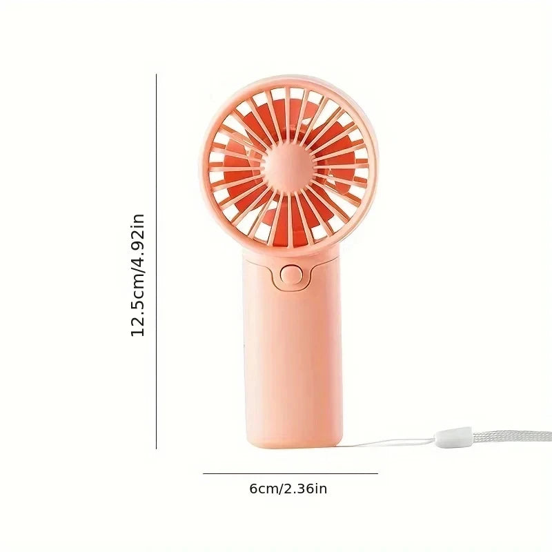 Mini Ventilateur Portable:  Léger, Silencieux & Rechargeable – Format de Poche