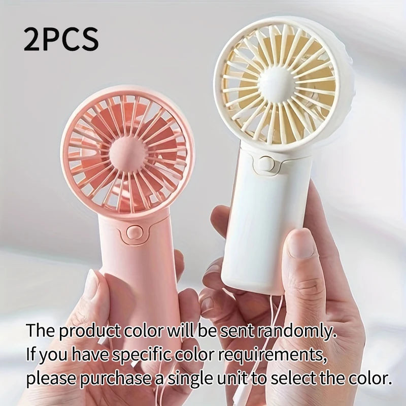 Mini Ventilateur Portable:  Léger, Silencieux & Rechargeable – Format de Poche