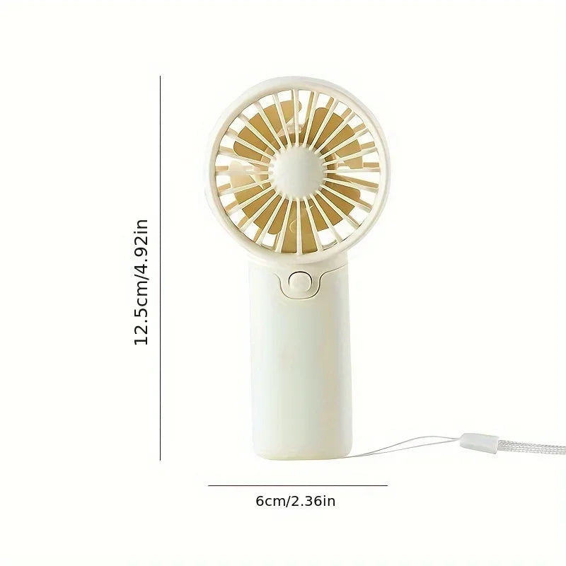 Mini Ventilateur Portable:  Léger, Silencieux & Rechargeable – Format de Poche